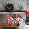 Glitzhome® 19" Penguin & Reindeer Hooked Stocking Set